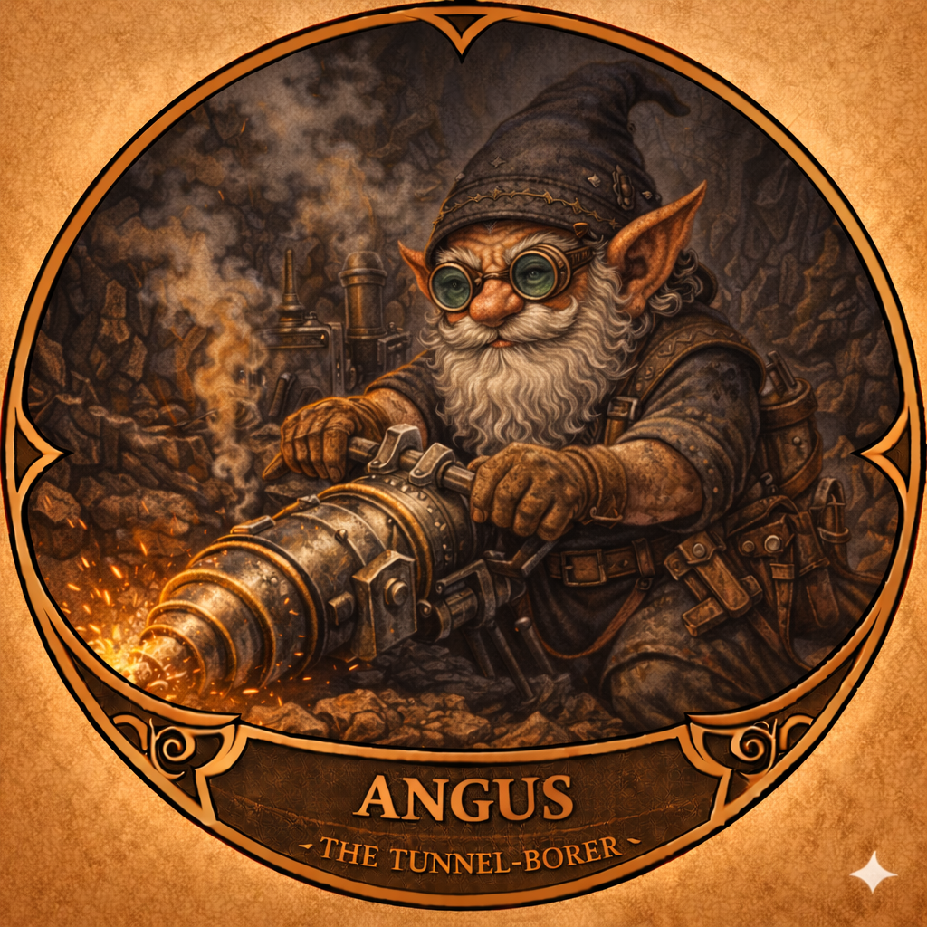 Angus: The Tunnel-Borer